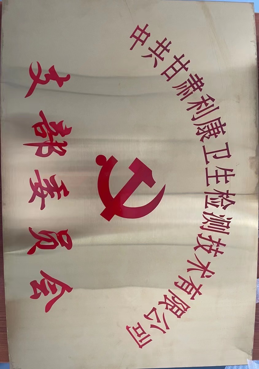 成立中共甘肃利康卫生检测技术有限公司支部委员会